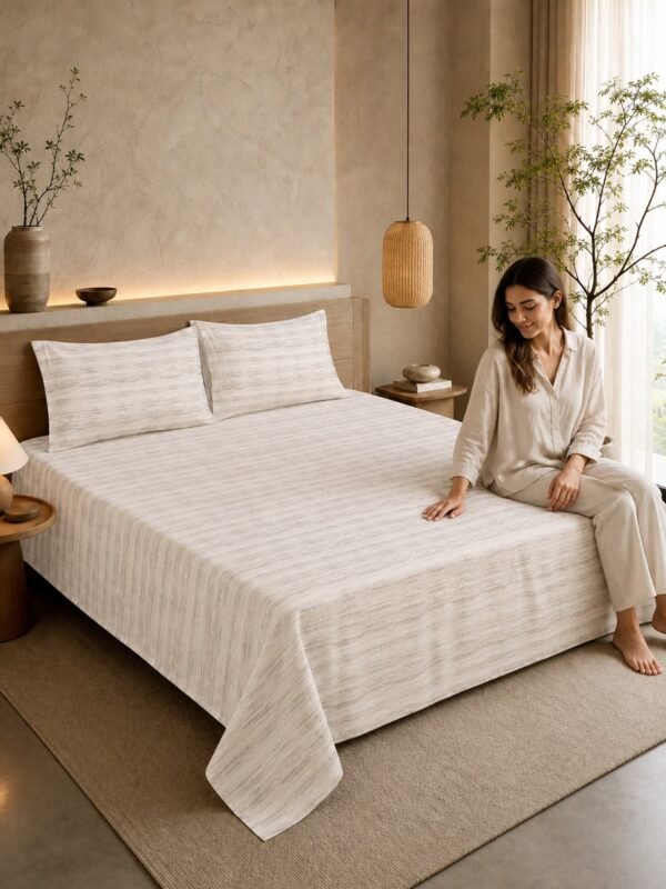 890101234516_4-1.jpg Restore Aaranya King Bedsheet Set