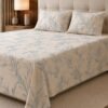 Restore Camellia-Abstract Elegance Collection Queen Size Bedsheet with 2 Pillow Covers
