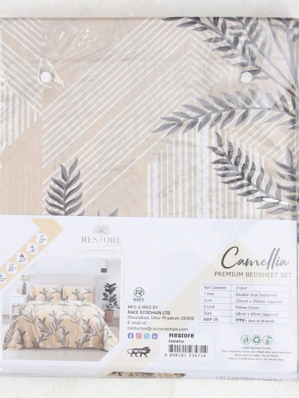 Restore Camellia Queen Bedsheet Set