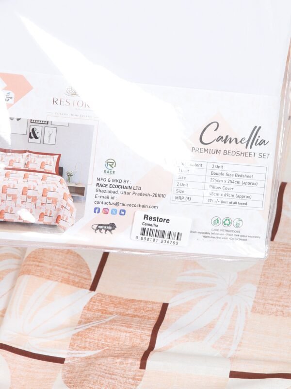 Restore Camellia Queen Bedsheet Set