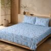 Restore Camellia-Abstract Elegance Collection Queen Size Bedsheet with 2 Pillow Covers