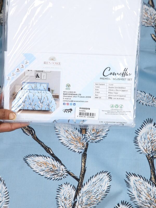 Restore Camellia Queen Bedsheet Set