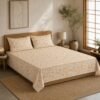 Restore Camellia-Abstract Elegance Collection Queen Size Bedsheet with 2 Pillow Covers