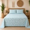 Restore Camellia-Abstract Elegance Collection Queen Size Bedsheet with 2 Pillow Covers
