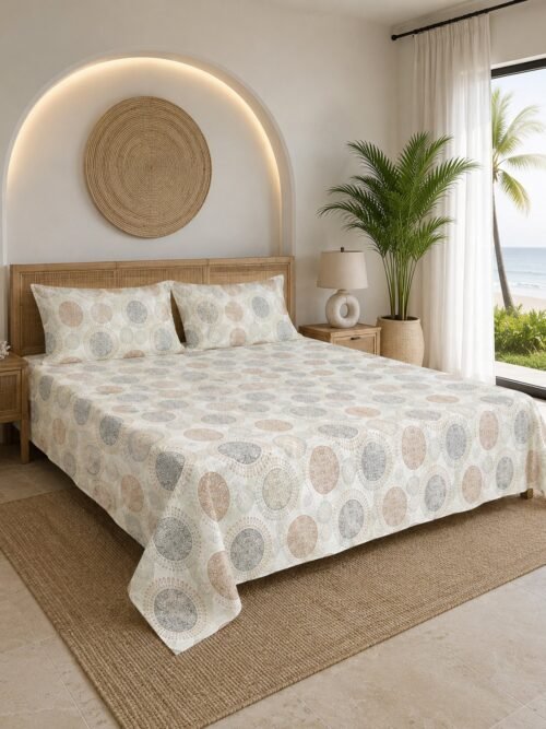 Restore Camellia Queen Bedsheet Set