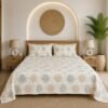 Restore Camellia-Abstract Elegance Collection Queen Size Bedsheet with 2 Pillow Covers