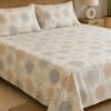 Restore Camellia-Abstract Elegance Collection Queen Size Bedsheet with 2 Pillow Covers