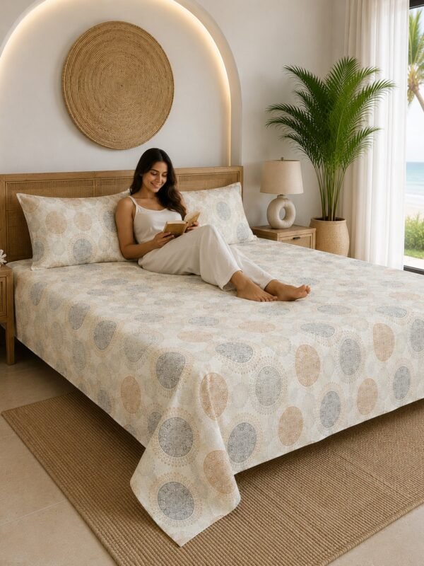 Restore Camellia Queen Bedsheet Set