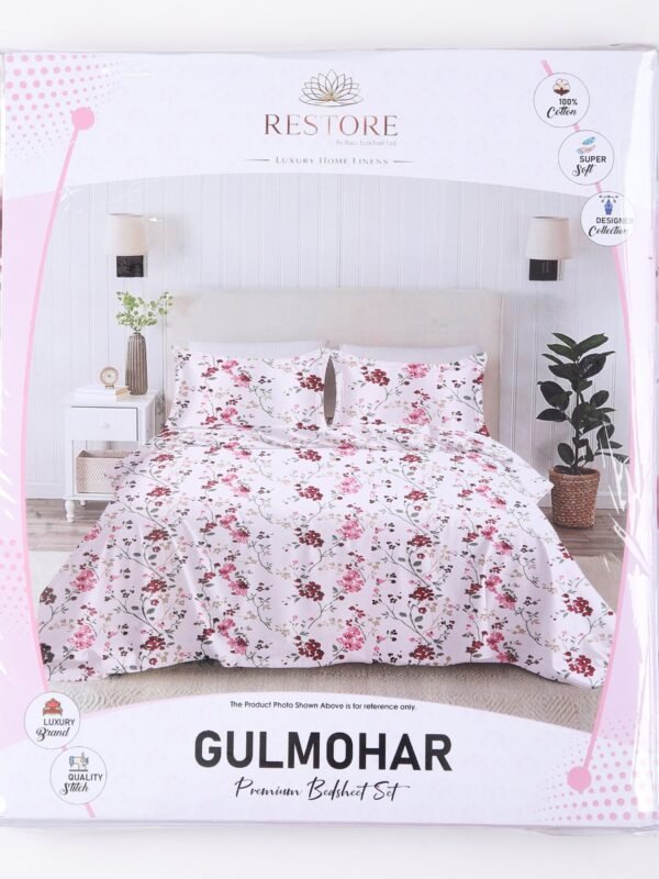 IMG_9419.jpg Restore Gulmohar Queen Bedsheet Set - Purple