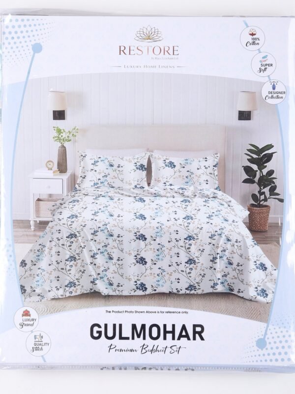 IMG_9421.jpg Restore Gulmohar Queen Bedsheet Set - Purple