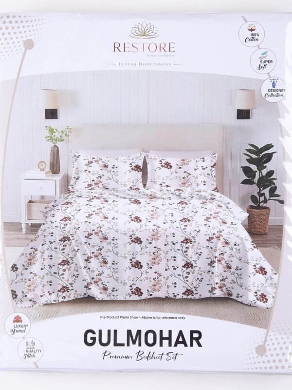 IMG_9423.jpg Restore Gulmohar Queen Bedsheet Set - Purple